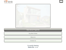Tablet Screenshot of bhbrentals.com